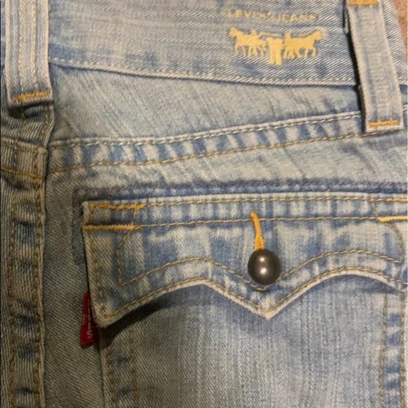 Levis vintage red tab slouch Capri junior jeans size 5 - Picture 4 of 5